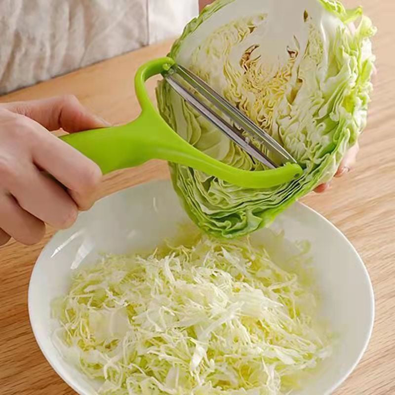 Ralladores de repollo morado y azul - Cuchillo pelador de boca ancha para triturar y pelar fácilmente las verduras del jardín Accesorios de cocina