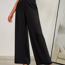 Pantalones de pierna ancha de talle alto
