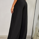 Pantalones de pierna ancha de talle alto