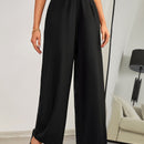 Pantalones de pierna ancha de talle alto