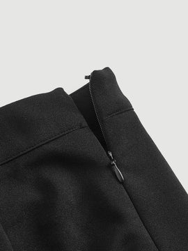 MOD Skort con diseno de perla bajo con abertura