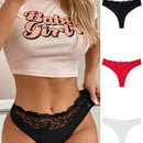 Conjunto De 3 Bragas De Encaje De Contraste