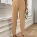 Lune pantalones de mujer casuales a rayas nauticas y entallados, para otono