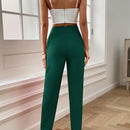 Lune pantalones de mujer casuales a rayas nauticas y entallados, para otono