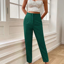 Lune pantalones de mujer casuales a rayas nauticas y entallados, para otono