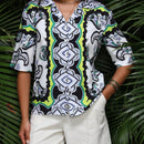 LUNE Blusa con estampado de paisley de hombros caidos