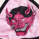 ROMWE J-Fashion Set de lenceria con estampado de dibujos animados vinculado con aro