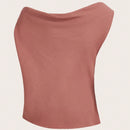 BIZwear Top de cuello asimetrico ropa de trabajo