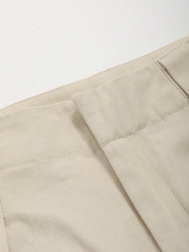 Dazy pantalones con detalles plisados solidos