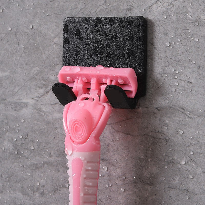1 Pieza/2 Piezas, Estante De Almacenamiento Para Afeitadora Montado En La Pared, Gancho De Pared Sin Perforaciones, Gancho Trasero Adhesivo Fuerte Para Puerta De Carga, Gancho Decorativo Montado En La Pared, Ganchos De Utilidad Multifuncionales, Adecuado