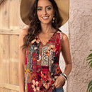 EMERY ROSE Camisa sin manga con estampado floral
