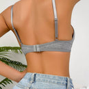 Lenceria De Bralette De Malla Contrastante