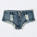 Eilly Bazar Shorts De Mezclilla Rasgados Con Dobladillo Crudo Y Ajuste Acampana