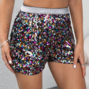 BAE Shorts con lentejuelas con cinta en contraste cintura