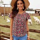 EMERY ROSE Blusa con estampado floral de manga mariposa