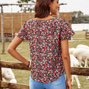 EMERY ROSE Blusa con estampado floral de manga mariposa