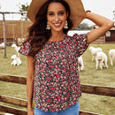 EMERY ROSE Blusa con estampado floral de manga mariposa