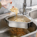1pc Colador de Fregadero Triangular de Acero Inoxidable - Cesta de Desagüe de Cocina para Sobras y Residuos, No Necesita Energía