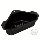 1pc Colador de Fregadero Triangular de Acero Inoxidable - Cesta de Desagüe de Cocina para Sobras y Residuos, No Necesita Energía
