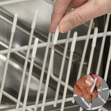 100pcs Cubiertas De Punta De Rejilla De Lavavajillas, Tapas De Extremo Redondo Flexibles Para Organizador De Estantes, Tapas De Punta De Protector De Hilo De Alambre, 1.5 / 2.49 Cm De Largo