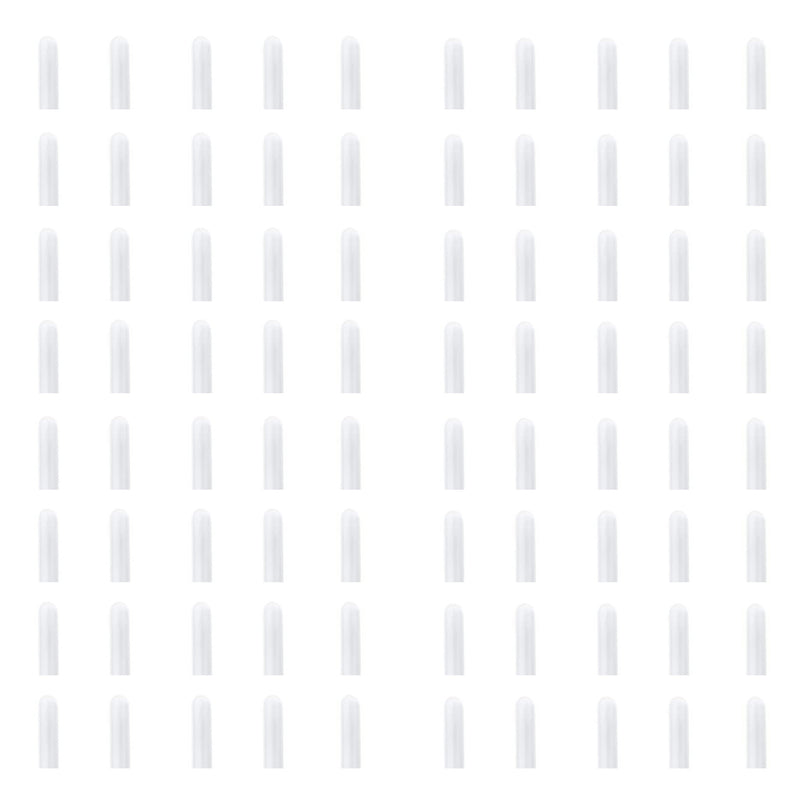 100pcs Cubiertas De Punta De Rejilla De Lavavajillas, Tapas De Extremo Redondo Flexibles Para Organizador De Estantes, Tapas De Punta De Protector De Hilo De Alambre, 1.5 / 2.49 Cm De Largo