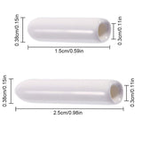 100pcs Cubiertas De Punta De Rejilla De Lavavajillas, Tapas De Extremo Redondo Flexibles Para Organizador De Estantes, Tapas De Punta De Protector De Hilo De Alambre, 1.5 / 2.49 Cm De Largo