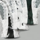 ROMWE Goth 3 piezas Set tanga serpiente & con estampado de mariposa con encaje en contraste