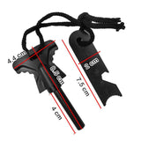 Pedernal Encendedor Camping Supervivencia Iniciador de Fuego + Rascador Metálico AE250