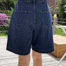 DAZY Shorts mezclilla bermuda con fruncido