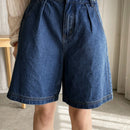 DAZY Shorts mezclilla bermuda con fruncido