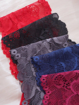 Underwear&sleepwear basics 5 paquetes de lenceria de encaje con contrastes y bragas