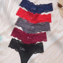 Underwear&sleepwear basics 5 paquetes de lenceria de encaje con contrastes y bragas