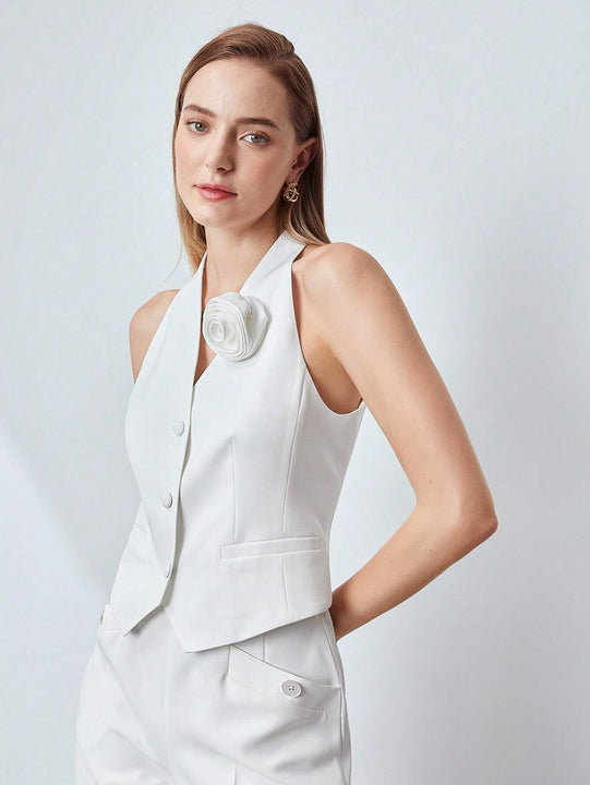 MOTF PREMIUM Chaleco flor aplique