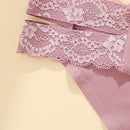 FINETOO 1 Pieza Braguita Triangular Sin Costuras, De Encaje Y Color Solido Para Mujeres