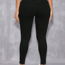 Pantalones ajustados con cuentas de perlas