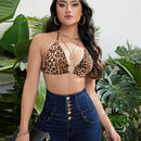 Shorts en mezclilla de talle alto con boton