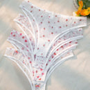 5 piezas Bragas floral & con estampado de corazon