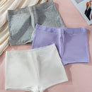 Calzoncillos ajustados casuales de color liso con cintura elastica para mujer