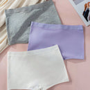 Calzoncillos ajustados casuales de color liso con cintura elastica para mujer