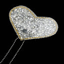 Pegatinas pezon con diseno de diamante de imitacion con cadena pezon