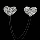 Pegatinas pezon con diseno de diamante de imitacion con cadena pezon