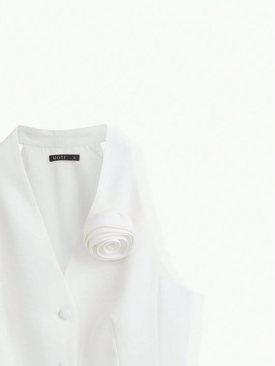 MOTF PREMIUM Chaleco flor aplique