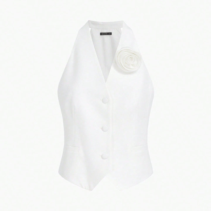 MOTF PREMIUM Chaleco flor aplique