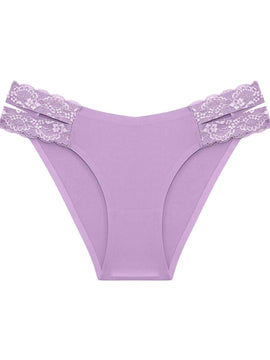 FINETOO Paquete De 5 Bragas Femeninas Sin Costuras En Forma De V Con Encaje Lateral