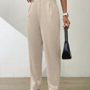 Essnce pantalones largos casuales y conicos de unicolor para ir al trabajo