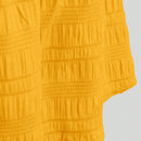 VCAY Vestido de cuello cuadrado de manga farol