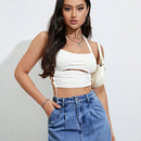 Skort mezclilla de talle alto