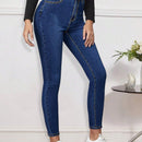 Pantalones ajustados con detalles parchados
