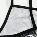 ROMWE Goth Sujetador con estampado