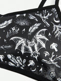 ROMWE Goth Sujetador con estampado